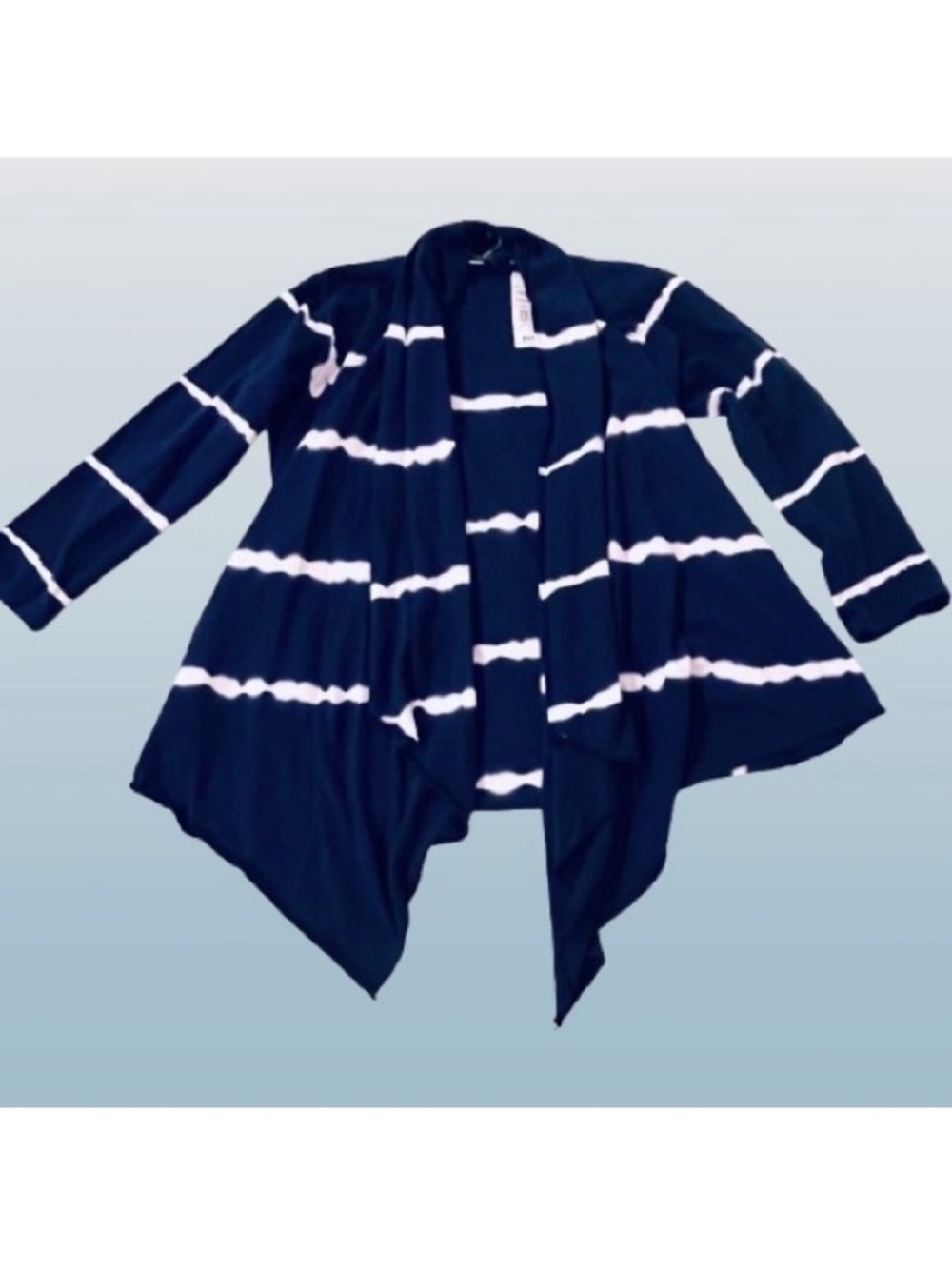 🆕 - U Go Girl- Lightweight Stripe Open Cardigan. Navy/ White Size: 10